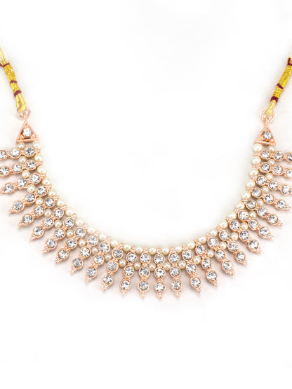 Floral CZ Jewellery Set