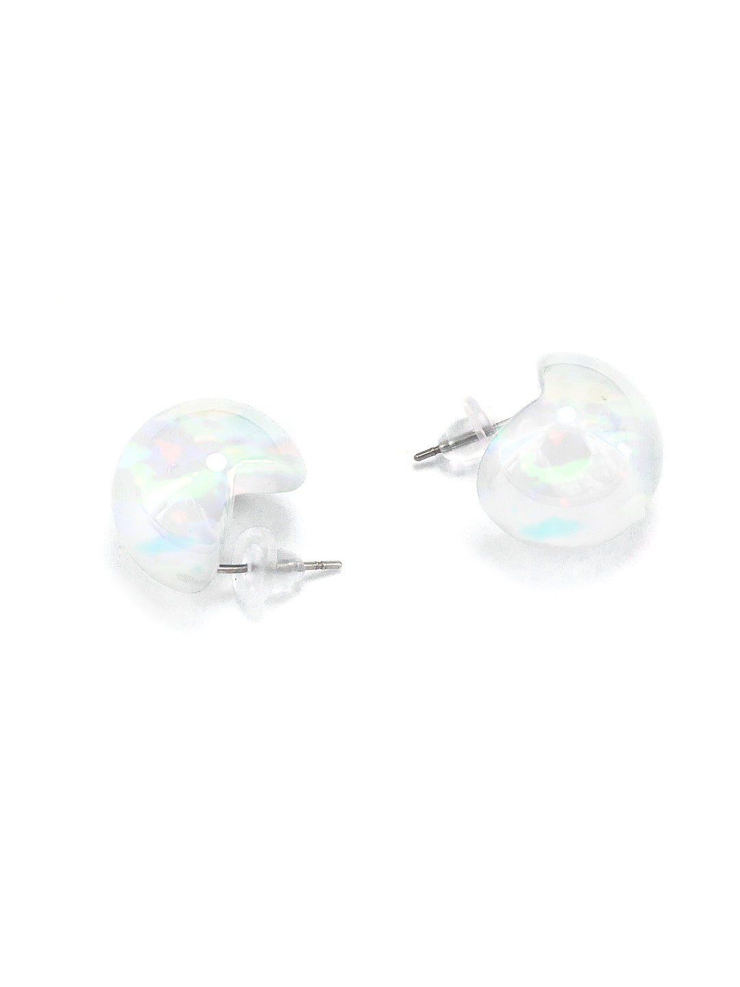 White Chunky Doom Earrings