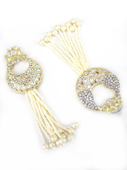Kundan & Beaded Layered Long Jewellery Set