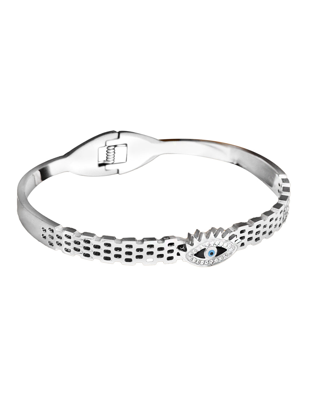 Stainless Steel Anti Tarnish Evil Eye Openable Bracelet