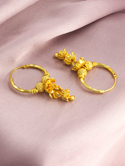 Circular Hoop Multi Layered Jhumka Earrings