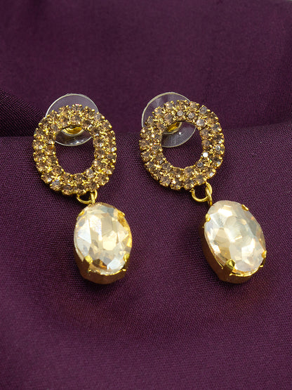 Pack of 4 Multicolor Rhinestone & Crystal Drop Earrings
