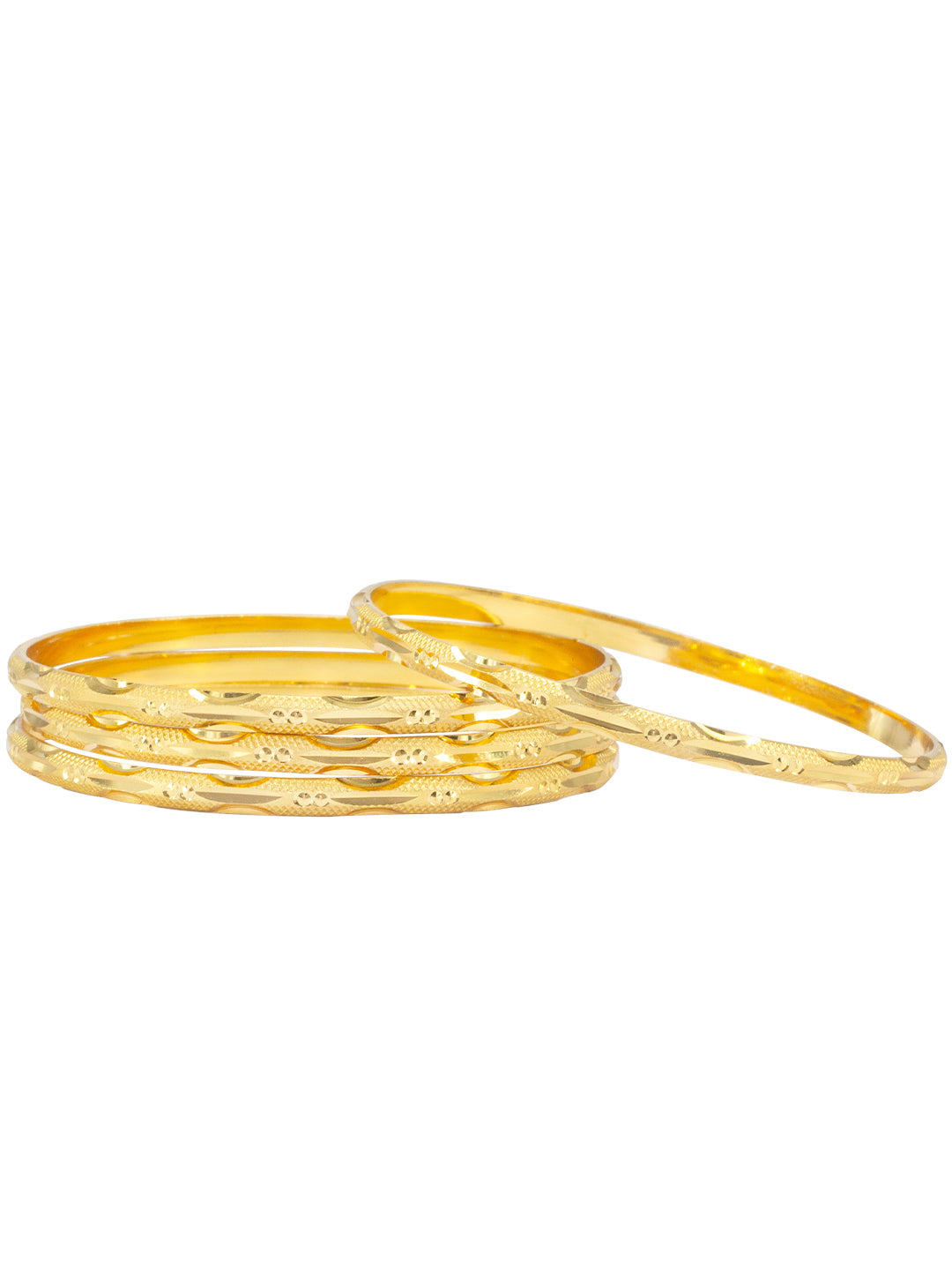 Set of 4 Copper Minimal Bangles