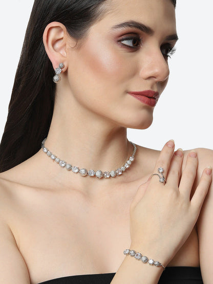 AD-Studded Jewellery Set