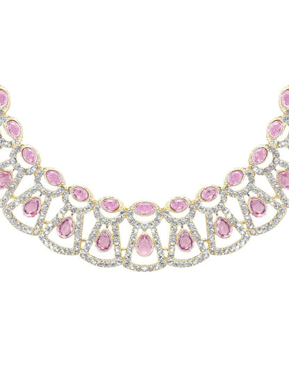 Purple Floral Jewellery Set