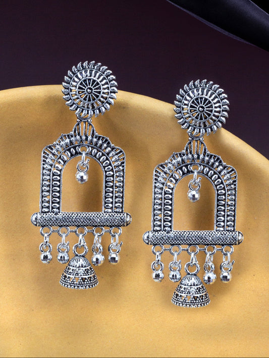 Floral Jhumki Earrings