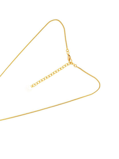 Stainless-Steel AD Heart Trendy Chain Necklace