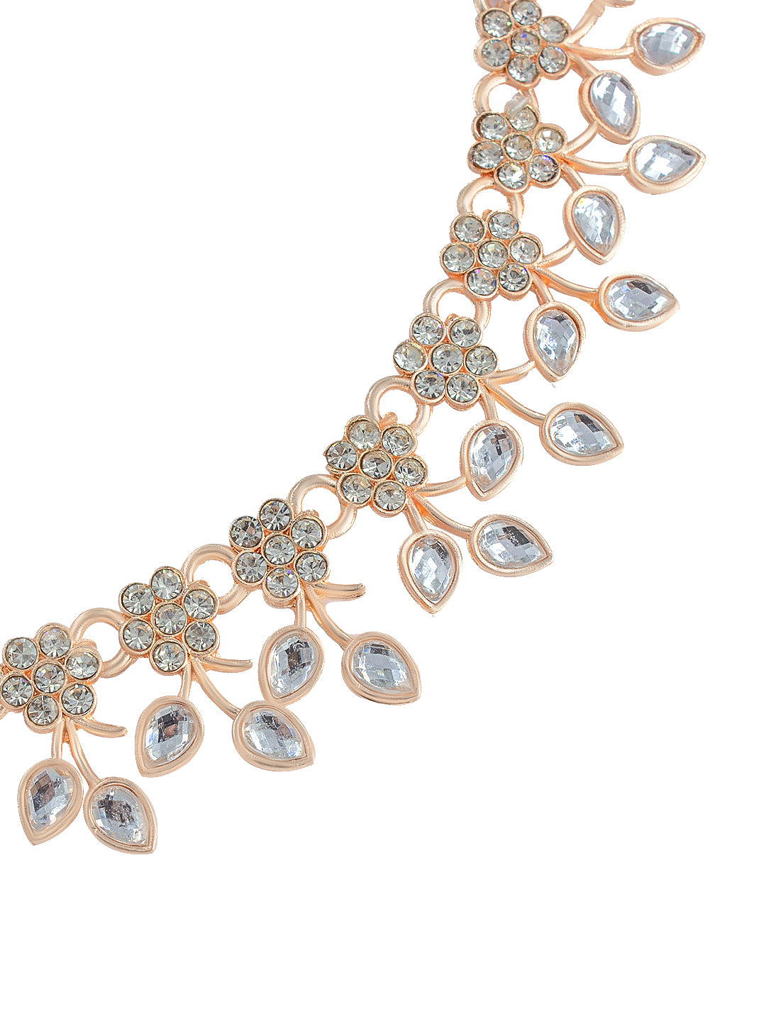 Floral Kundan Stone Jewellery Set