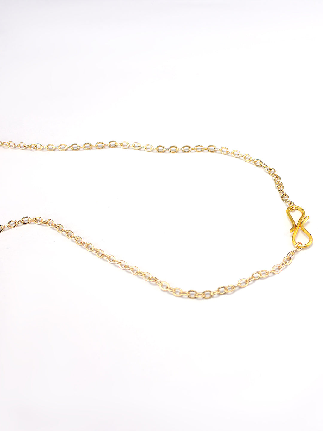 Gold-Plated Stainless-Steel Pendant with Chain