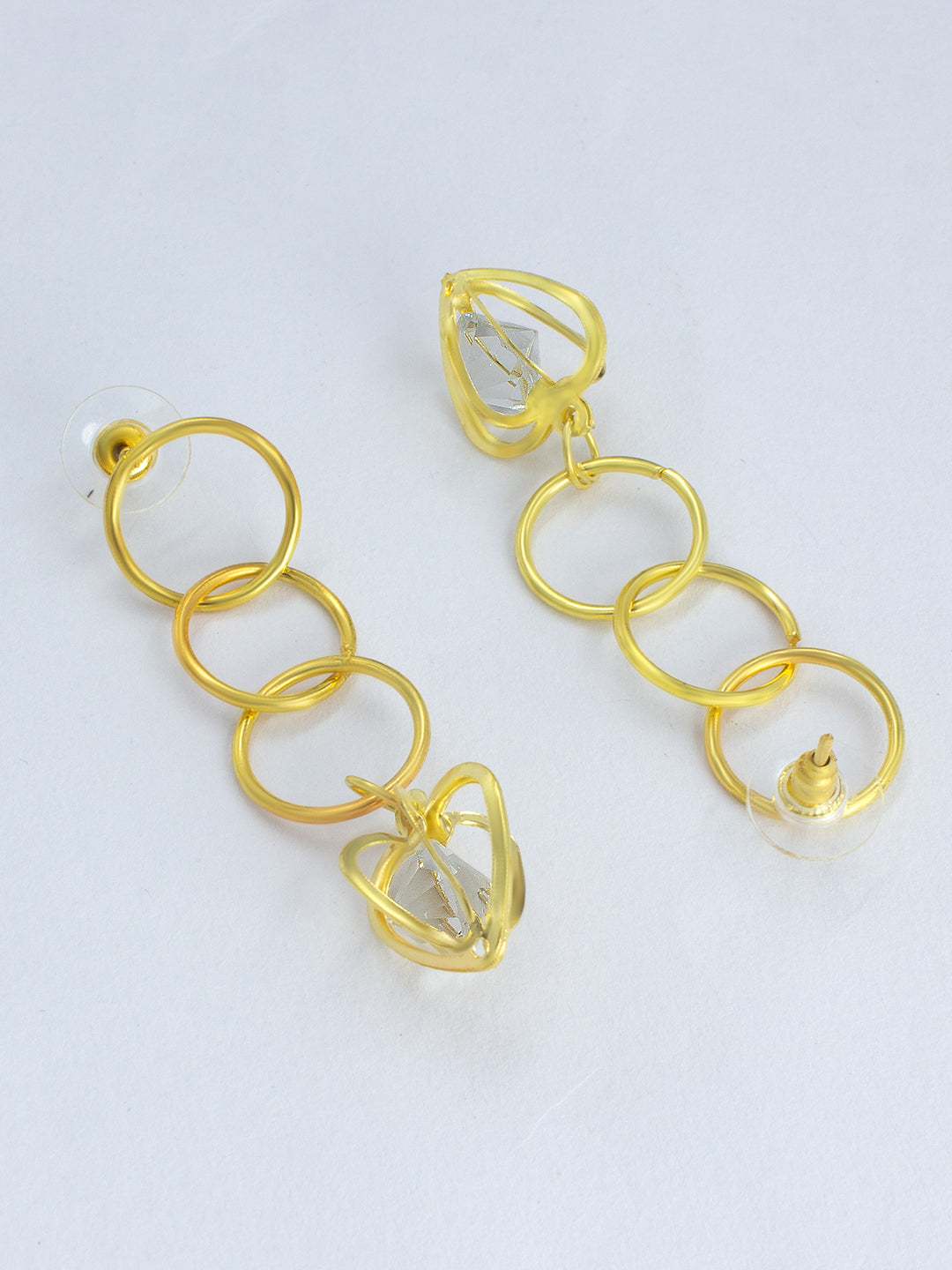 Circular Bead Drop Earrings