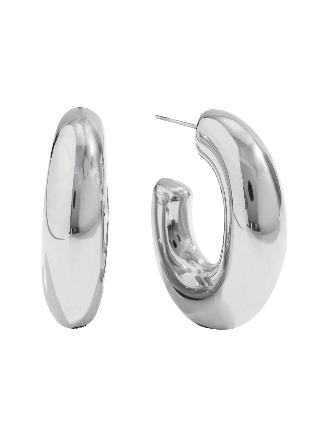 Chunky Half Hoop Earrings