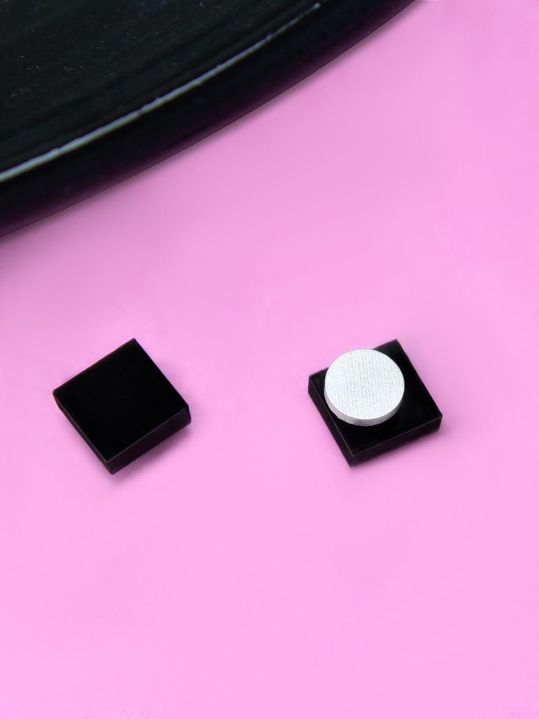 Black Magnetic Stud Earrings