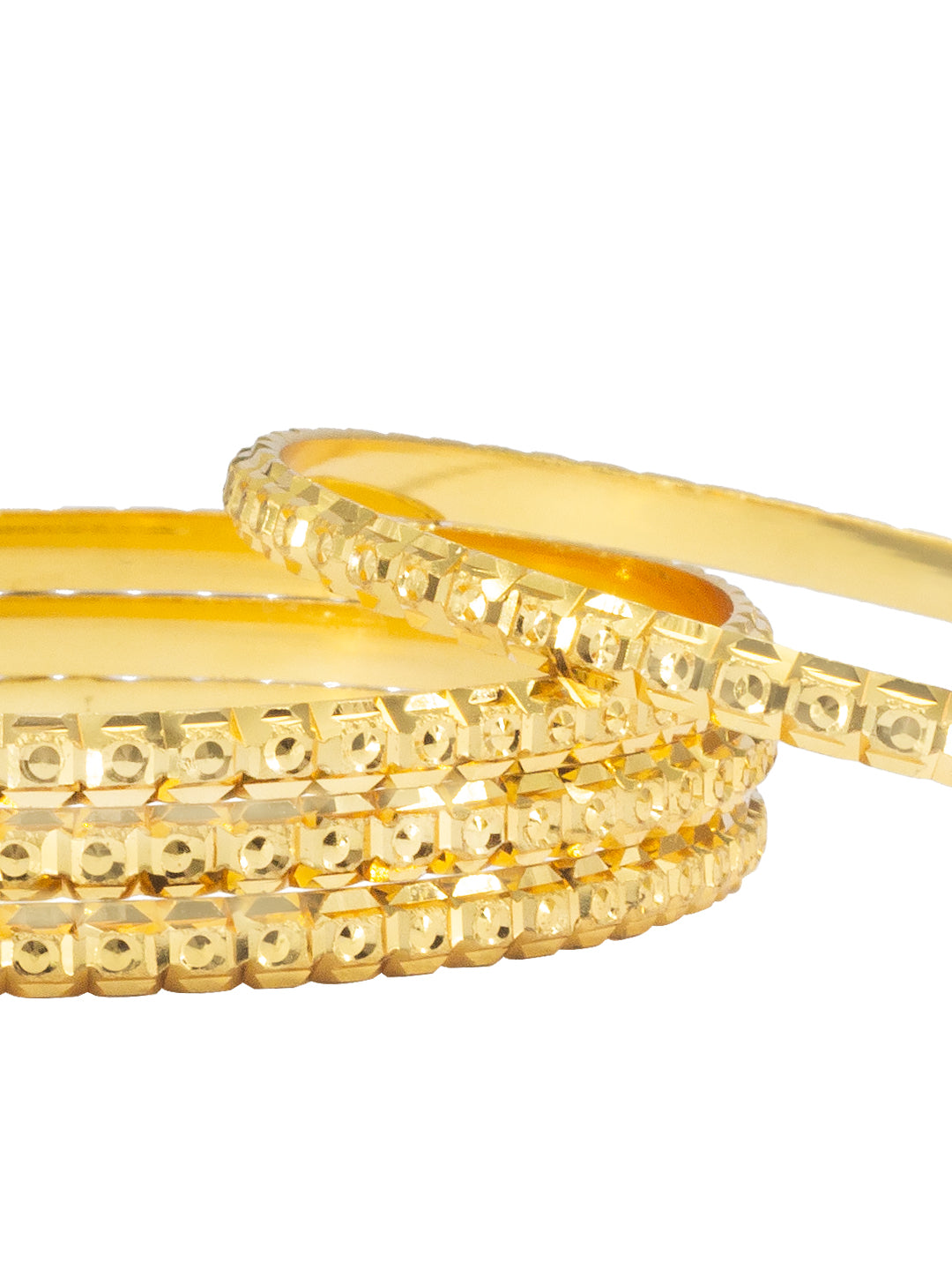 Set of 4 Brass Minimal Bangles