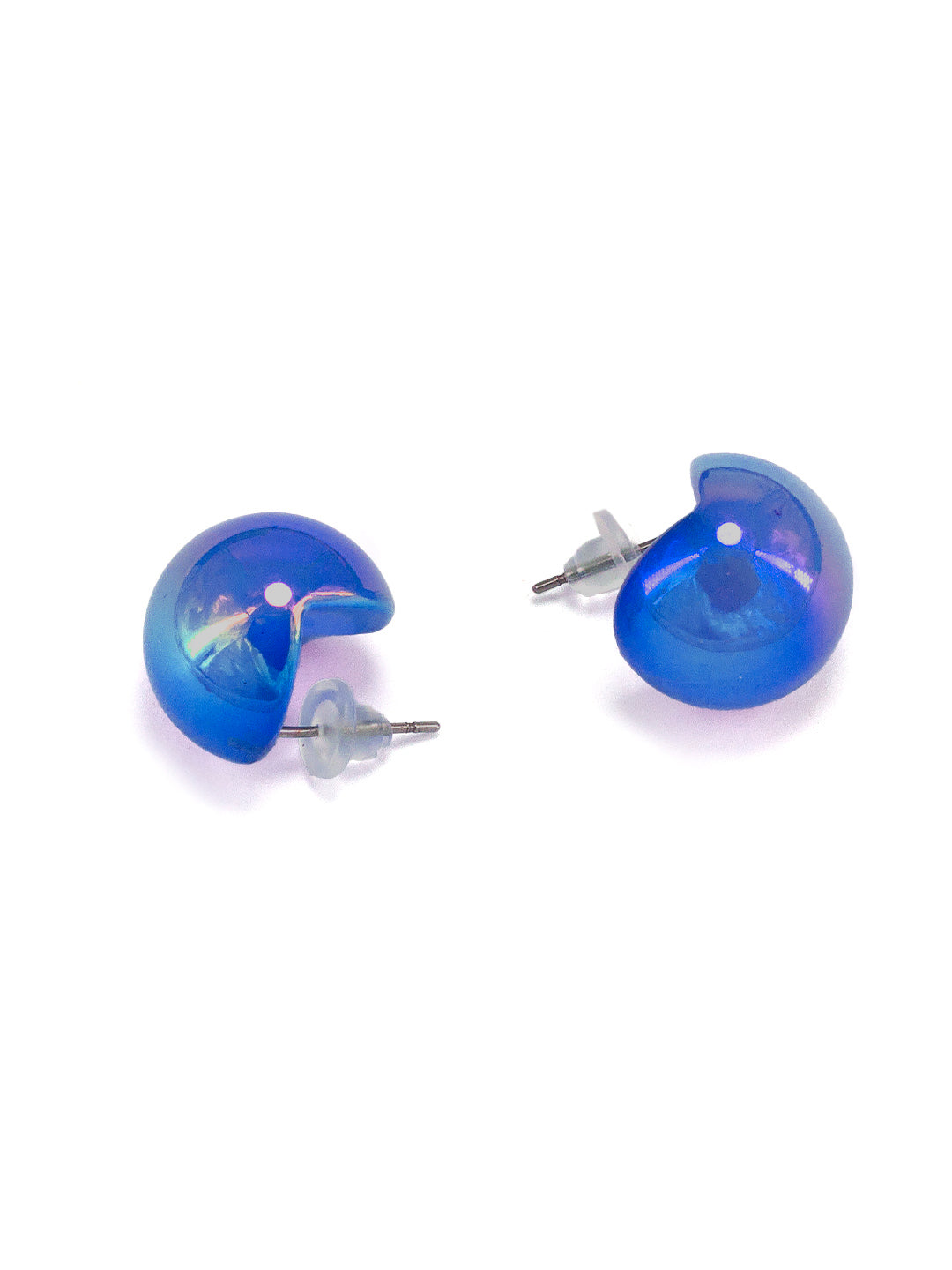 Blue Chunky Doom Earrings
