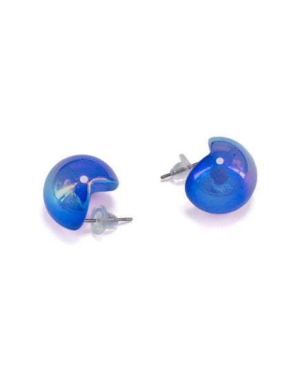 Blue Chunky Doom Earrings