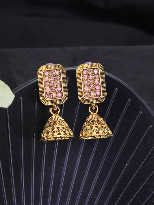 Rectangular Jhumka Earrings