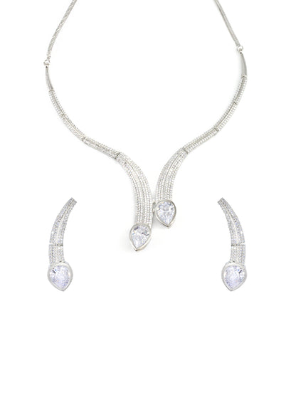 AD-Studded Serpent Jewellery Set