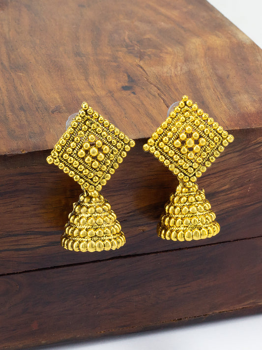 Square Jhumka Earrings