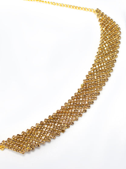 Gold Plated CZ Jewellery Set