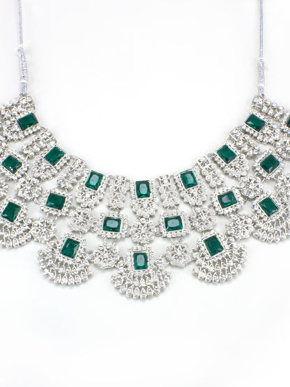 Green CZ Bridal Jewellery Set
