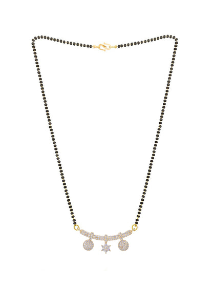 Golden American Diamond Mangalsutra