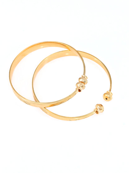 Set Of 2 Kada Style Adjustable Bangles