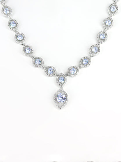 American Diamond Long Jewellery Set