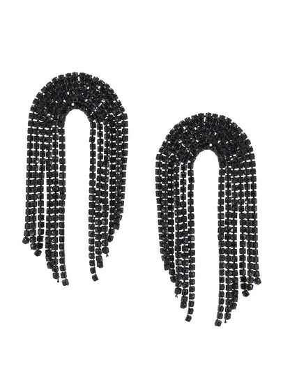Black CZ Choker Jewellery Set