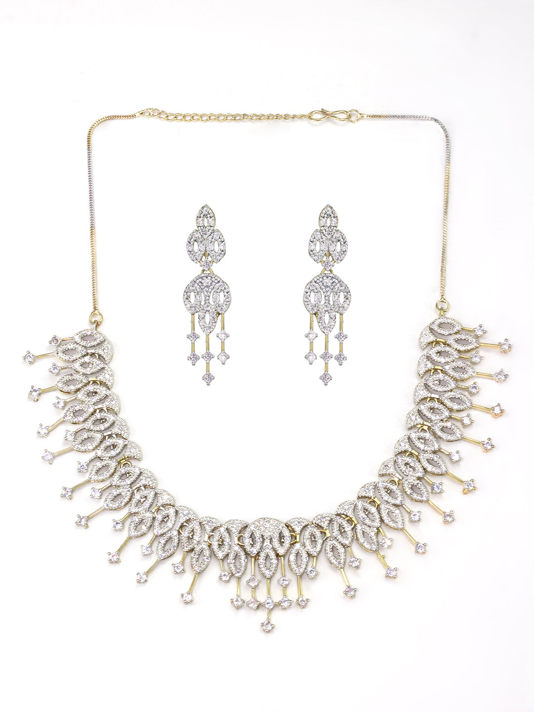 American Diamond Chandelier Jewellery Set