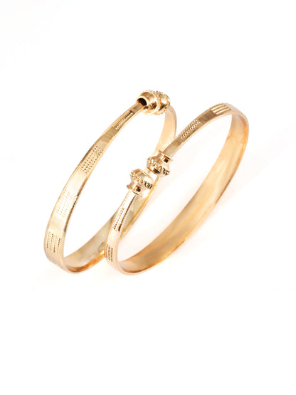 Set Of 2 Kada Style Adjustable Bangles