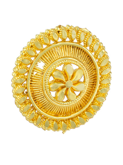 Gold Plated Floral Stud Earrings