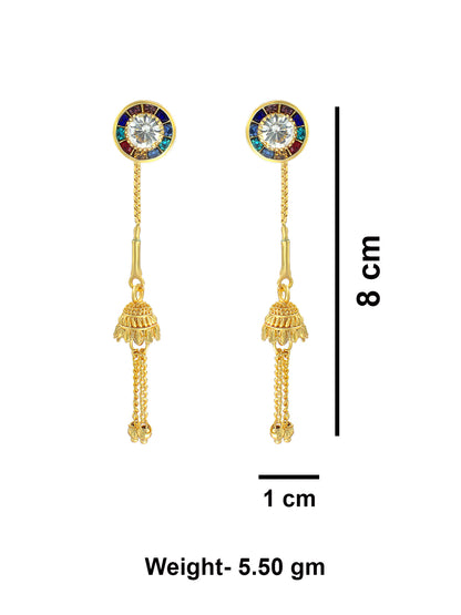 Multicolor Sui Dhaga Drop Earrings