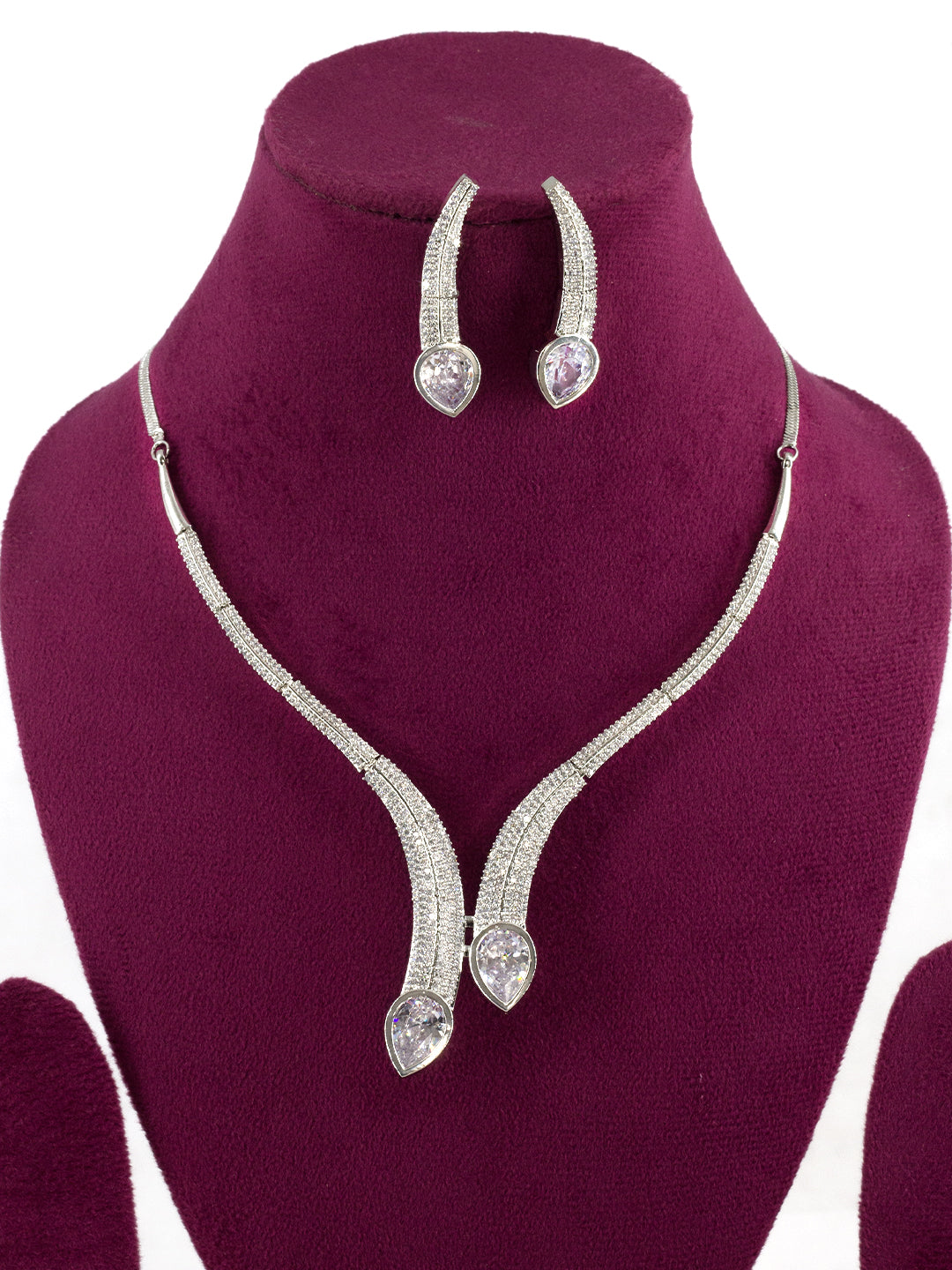 AD-Studded Serpent Jewellery Set