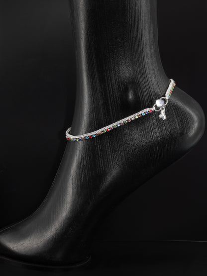 Set of 3 Pair Anklets