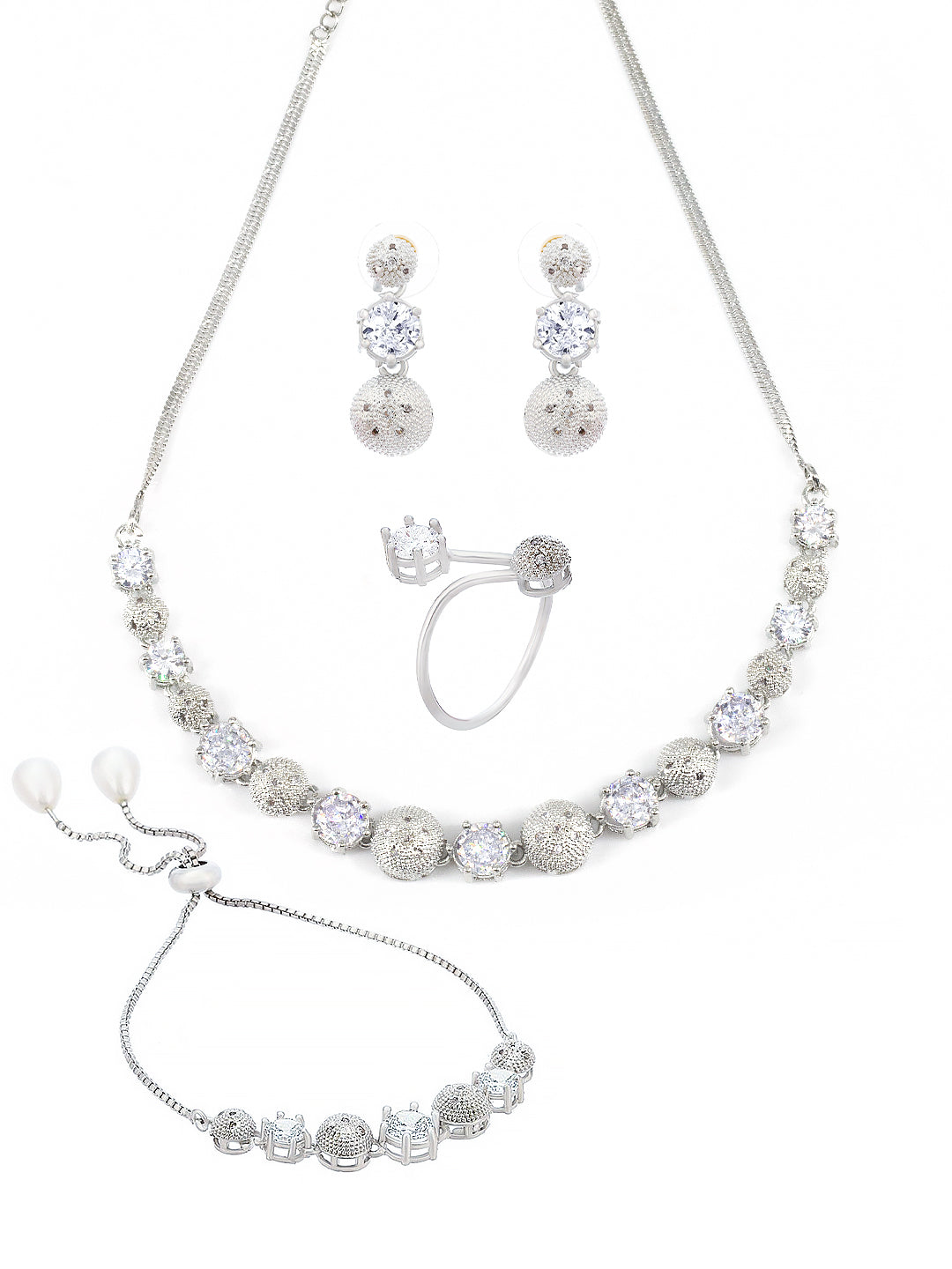 AD-Studded Jewellery Set