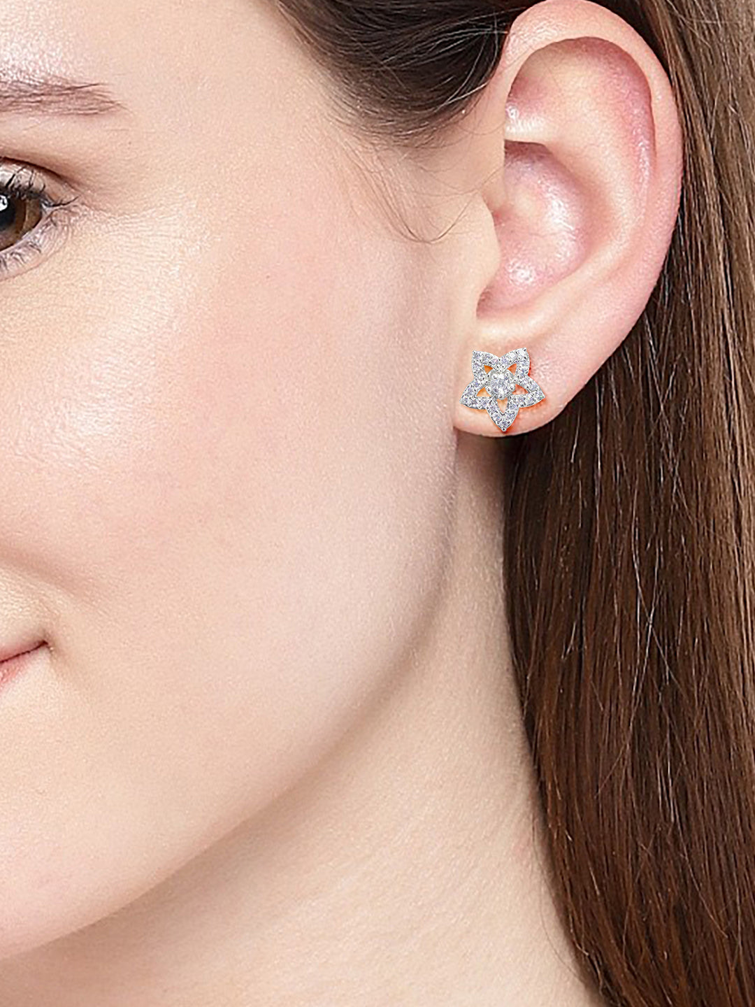 Pack of 3 Geometric AD Trendy Earrings