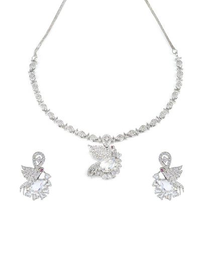 AD Bird Designer Sleek Jewellery Set with Earrings
