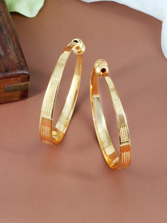 Set Of 2 Kada Style Adjustable Bangles