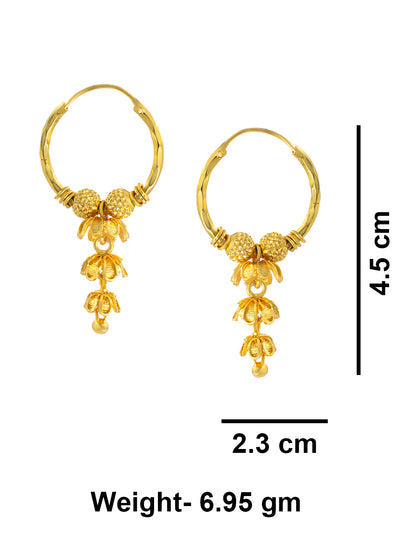 Circular Hoop Multi Layered Jhumka Earrings