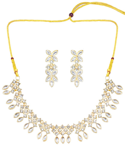Floral CZ Jewellery Set