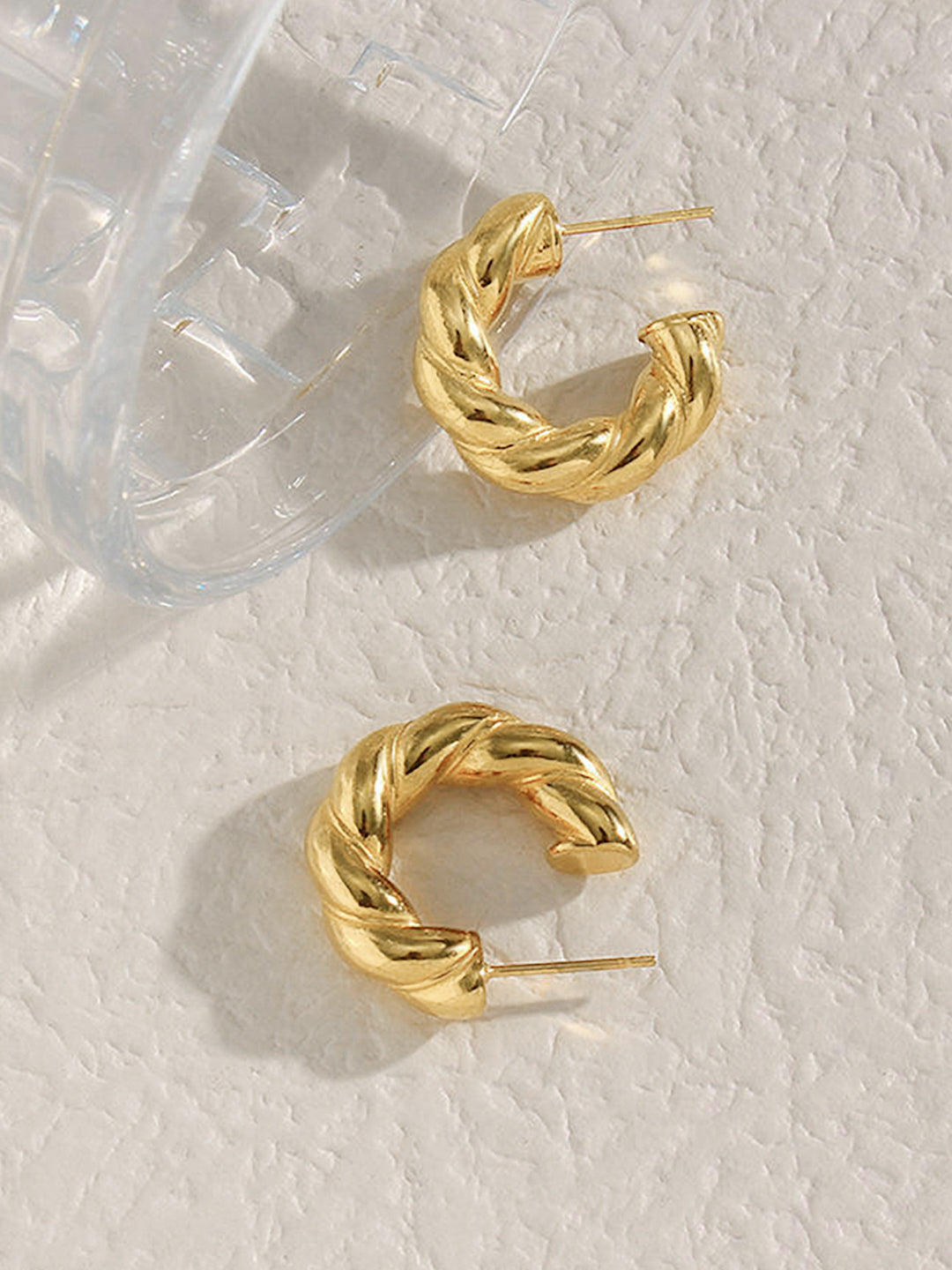 Chunky Half Hoop Earrings