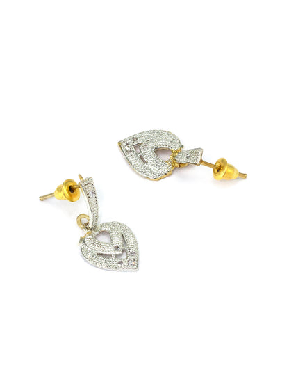 Gold Plated Heart AD Pendant Set
