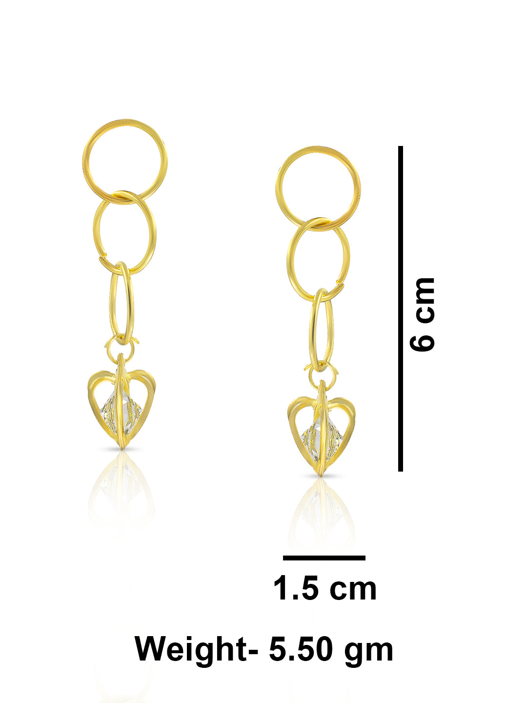 Circular Bead Drop Earrings