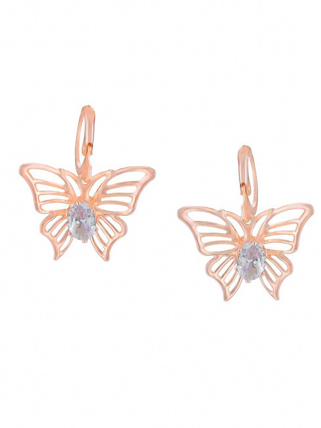 Pack of 5 Rose Gold Hoops & Studs Earrings