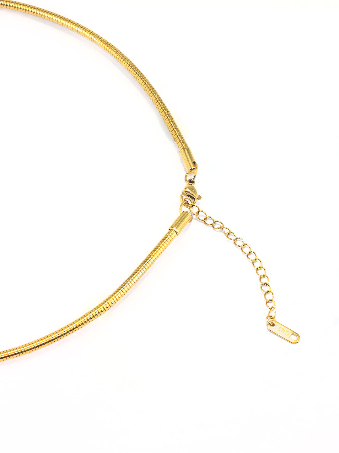Anti Tarnish Trendy Stainless Steel Heart Hasli Choker Necklace