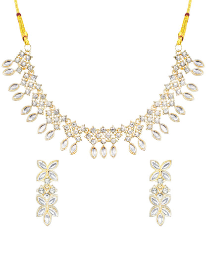 Floral CZ Jewellery Set