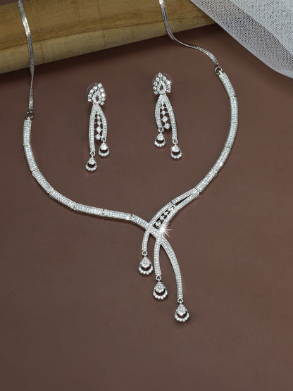 AD-Studded Designer Jewellery Set