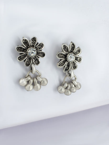 Floral Beads Drop Jewellery Set