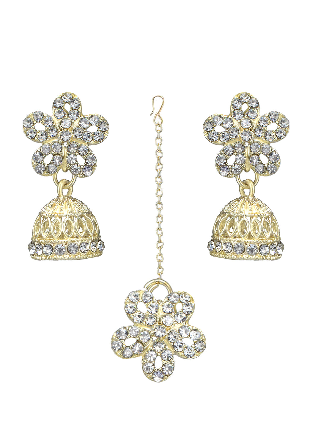 CZ Floral Jewellery Set