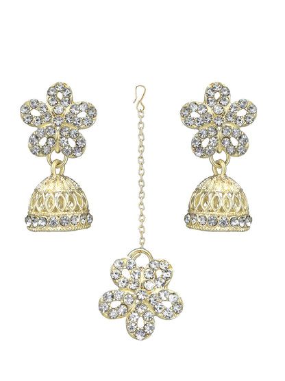 CZ Floral Jewellery Set